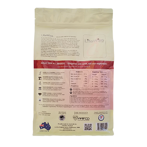 Lifewise Adult Dog Wild Kangaroo, Lamb, Rice & Veg