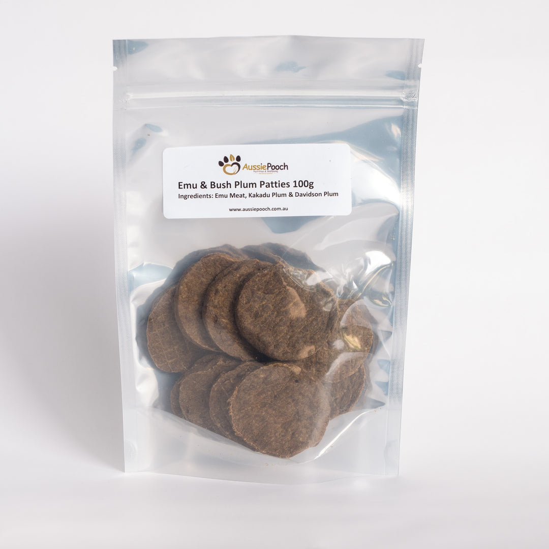 Emu & Bush Plum Patties 100g