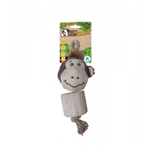 Safari Coffee Wood with Rope 25cm