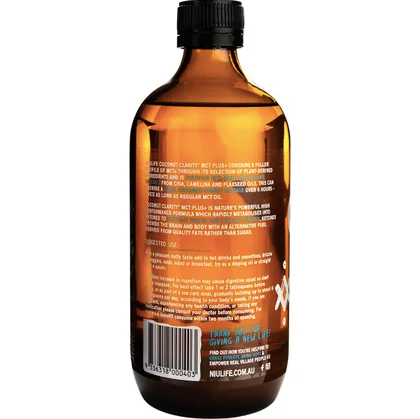 Niulife Coconut MCT Oil+ Clarity 500ml