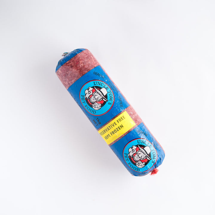 Uncle Toms Roo Mince 1kg Rolls