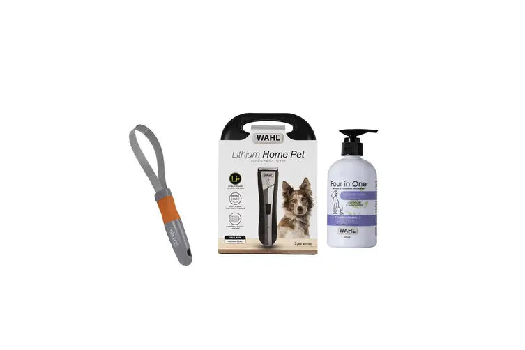 wahl lithium home pet clipper grooming combo