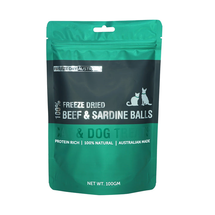 Freeze Dried Beef & Sardine Balls 100g