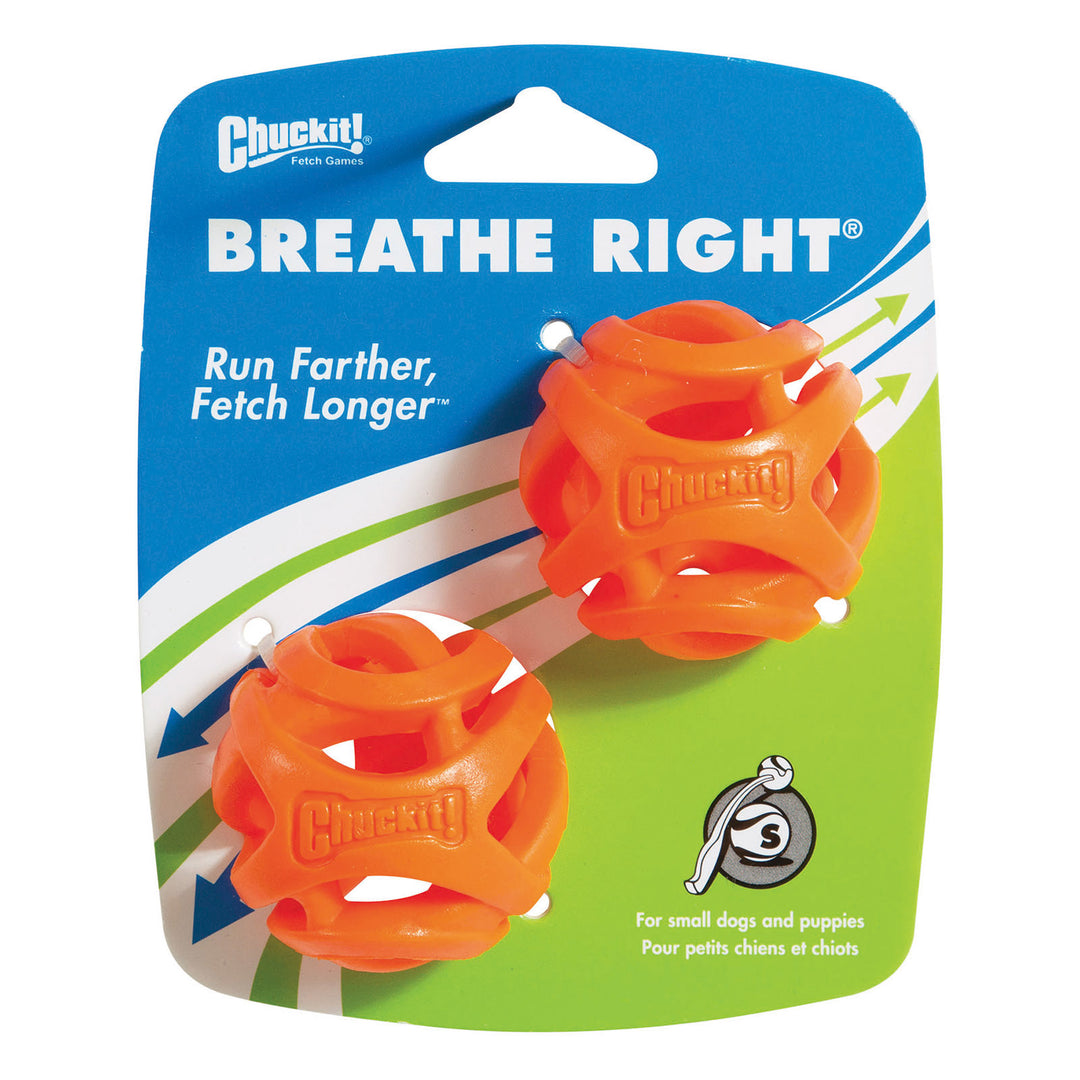 Chuckit! Breathe Right Fetch Ball 2pk Small