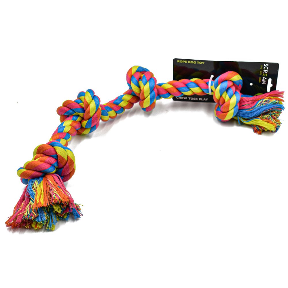 Scream 4-Knot Rope Dog Toy 58cm