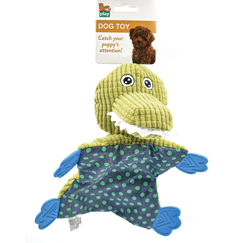 PuppyPlay Crinkle Teether Puppy & Small Dog Toy