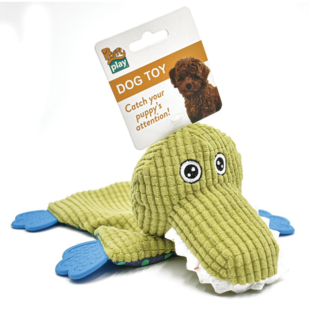 PuppyPlay Crinkle Teether Puppy & Small Dog Toy