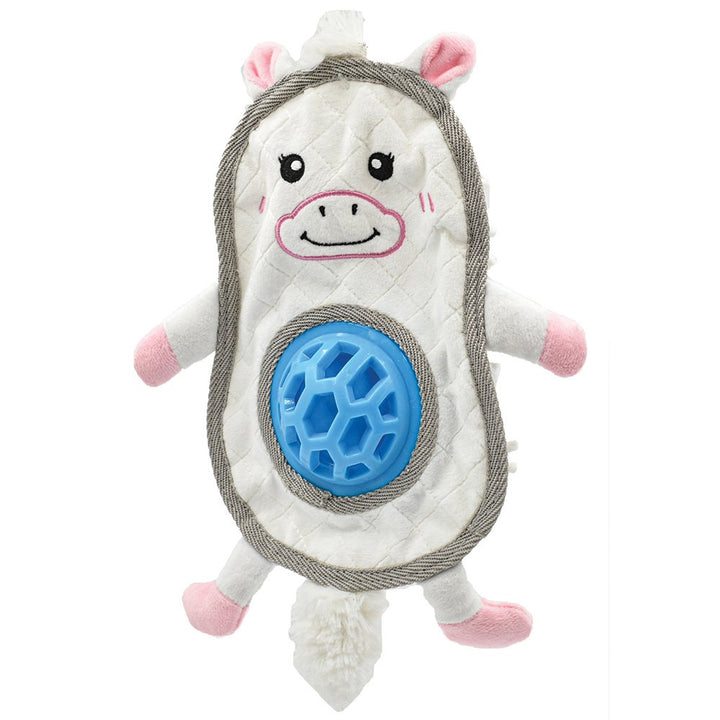 PuppyPlay Flatty Crinkle Treat Belly Puppy Toy