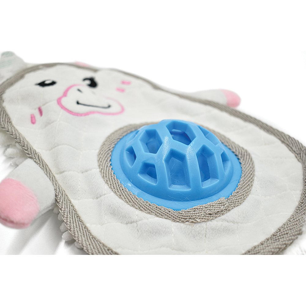 PuppyPlay Flatty Crinkle Treat Belly Puppy Toy