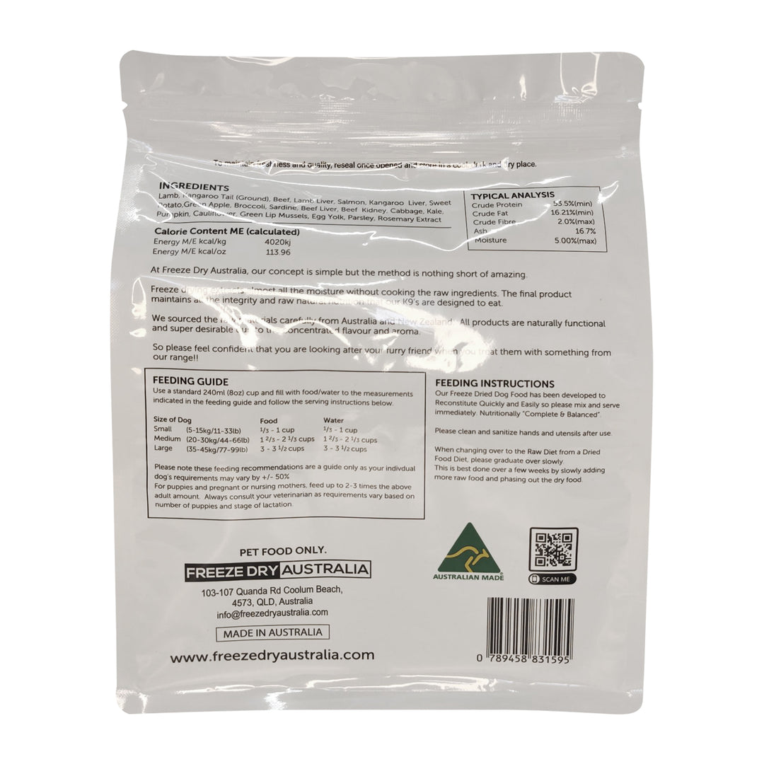 Freeze Dry Australia Freeze Dried Raw Dog Food