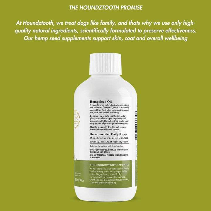 100% Cold Pressed Hemp Seed Oil for Dogs 250ml
