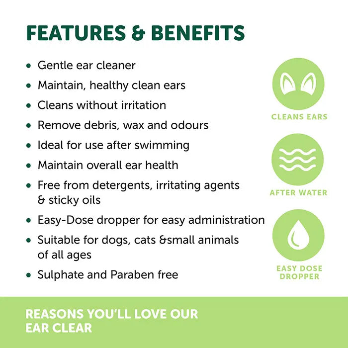 Natural Animal Solutions Ear Clear 50ml