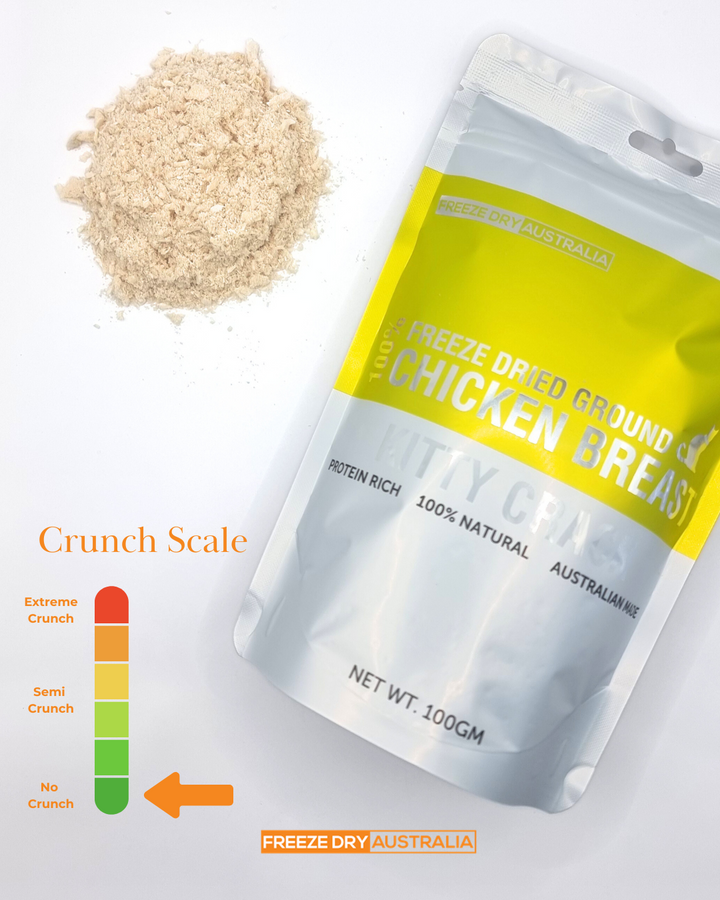 Freeze Dried Kitty Crack - Ground Chicken Breast 100g