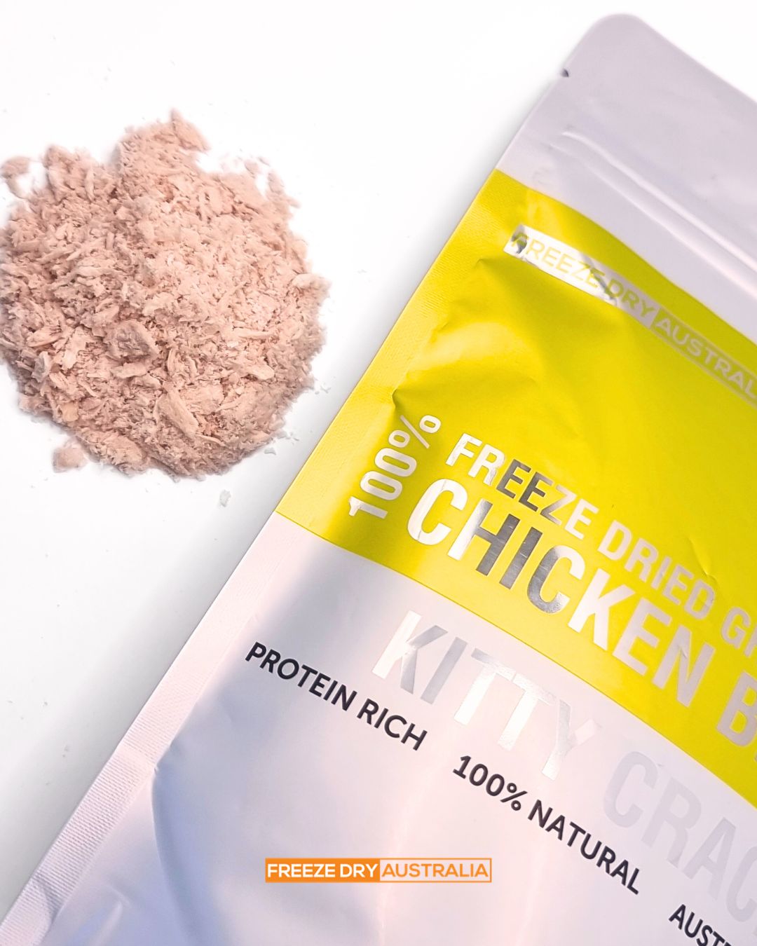 Freeze Dried Kitty Crack - Ground Chicken Breast 100g