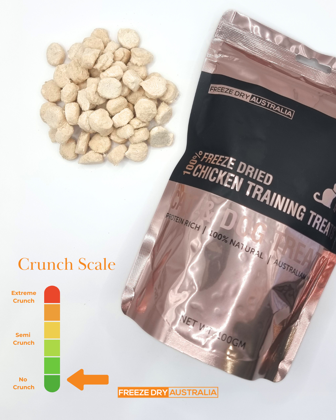 Freeze Dried Chicken Training Treats 100g