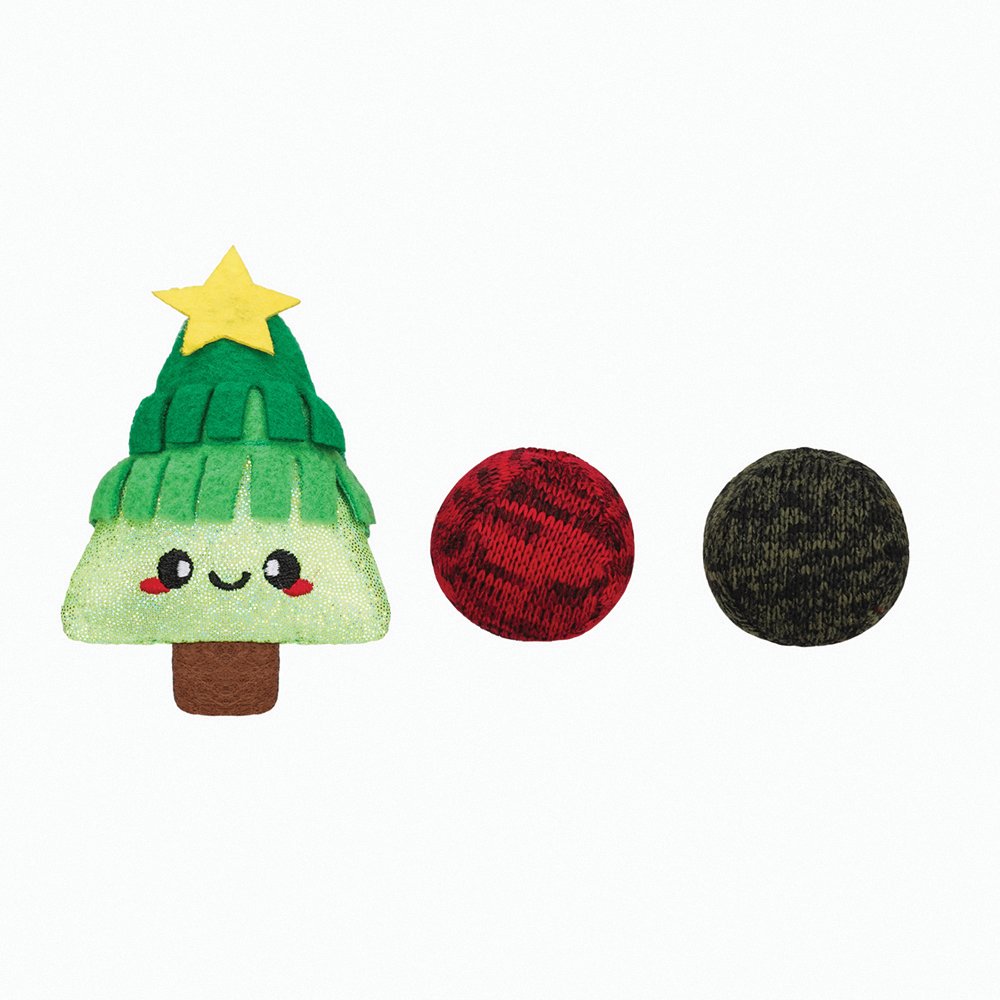 HugSmart Meow Buddies Xmas Tree & Balls 3pk