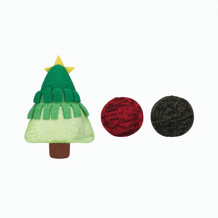 HugSmart Meow Buddies Xmas Tree & Balls 3pk