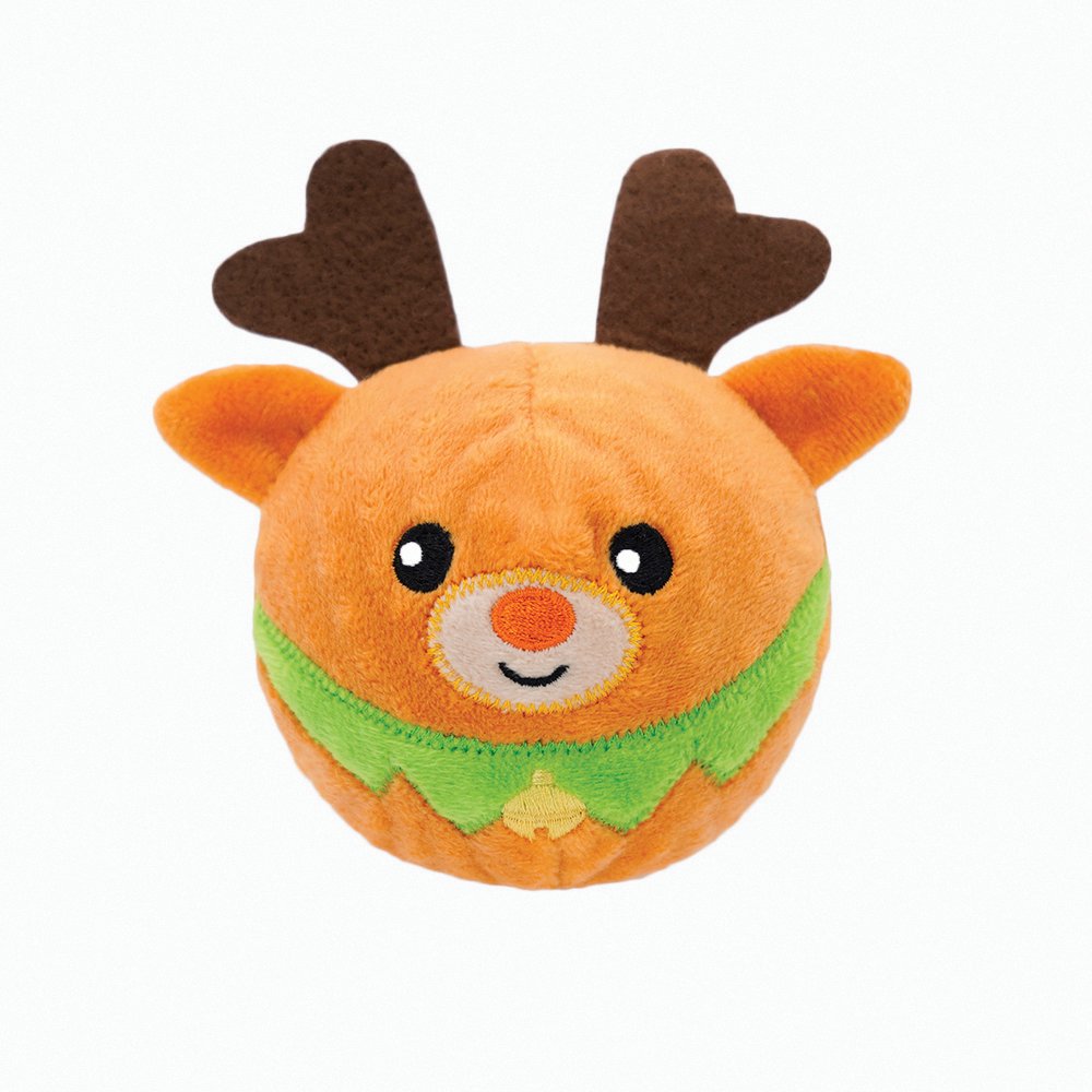 HugSmart Super Ball Happy Woofmas Reindeer 10x12cm