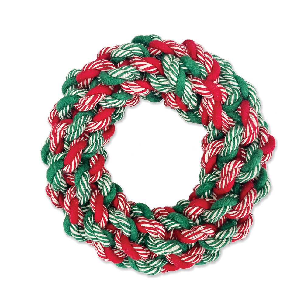 Christmas Wreath Rope Dog Toy