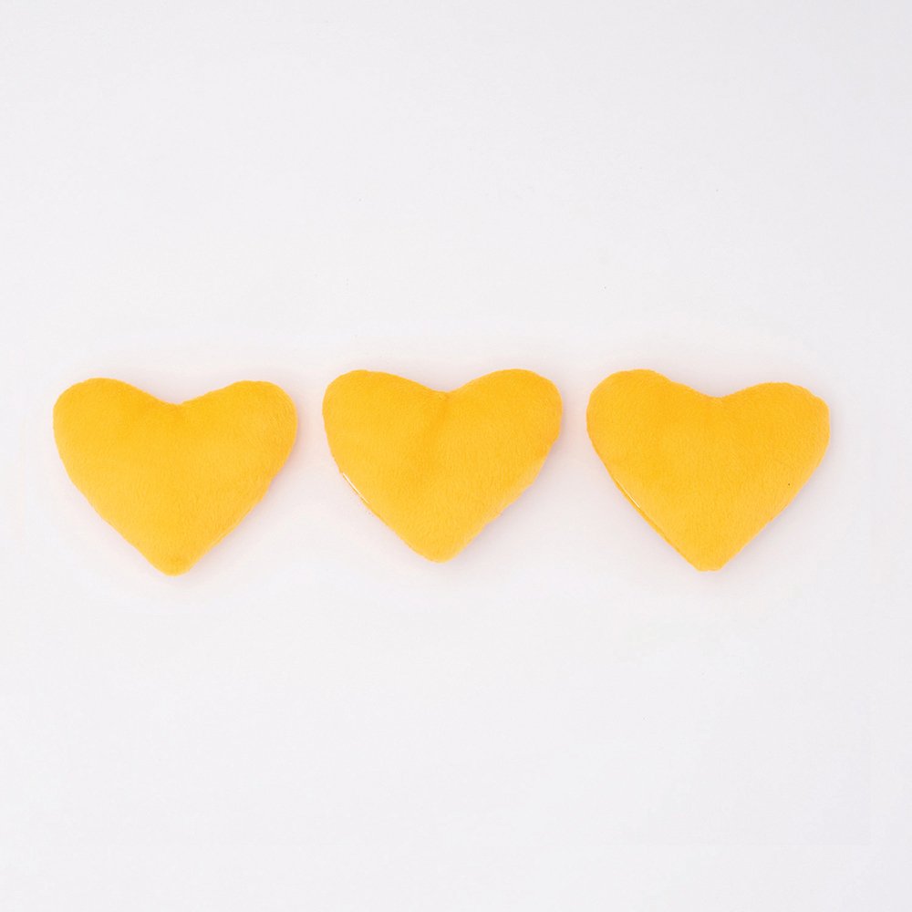 ZippyPaws Miniz Valentines Heart Cookies 3pk 8.5x8.5x2.5cm (each)