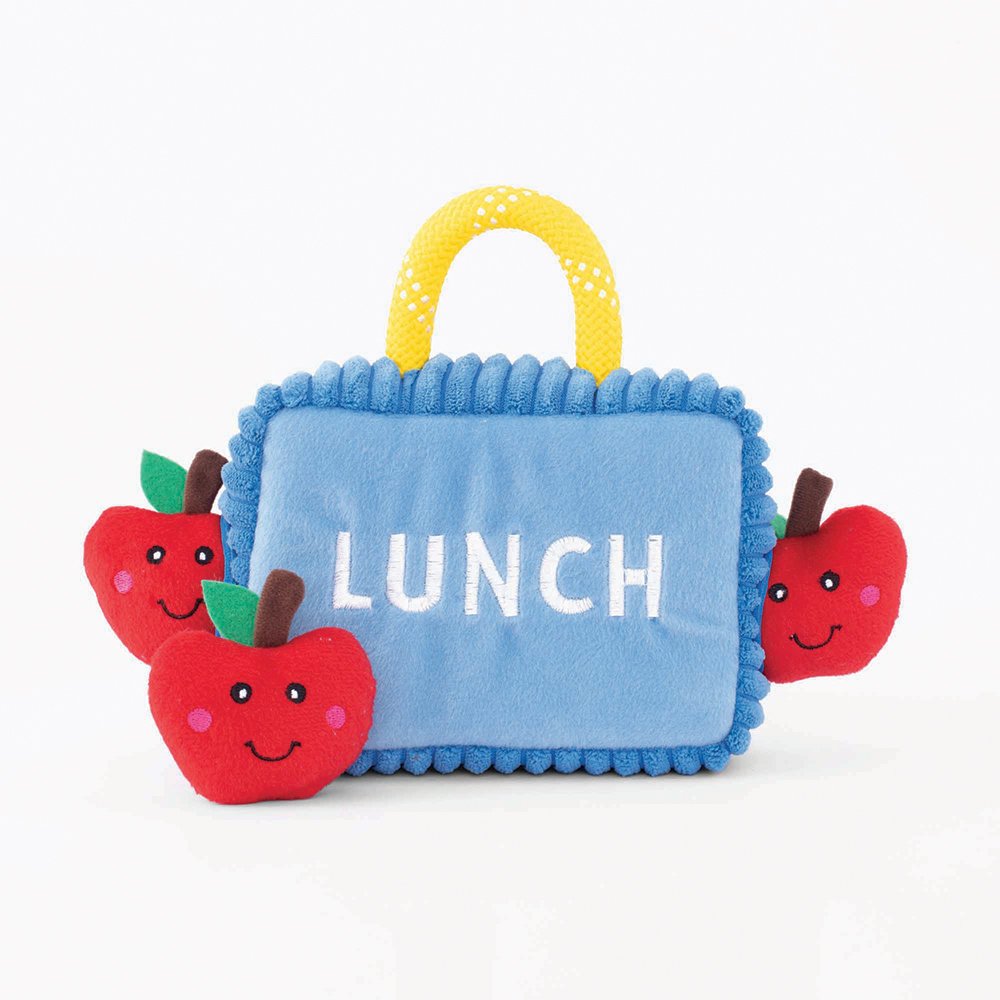 Zippy Paws Burrow Lunchbox with Apples 19x21.5x7.6cm