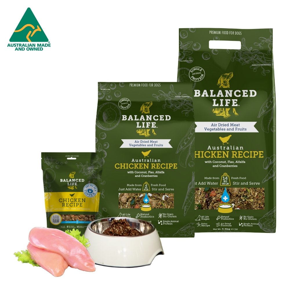 Balanced Life Air-Dried Raw Food for Dogs - Chicken Recipe