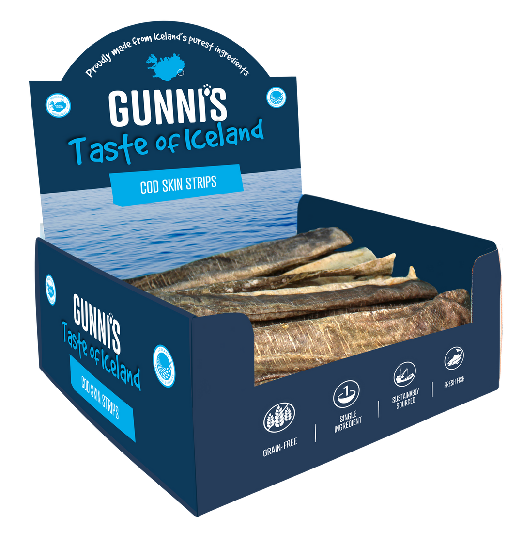 Gunni's Cod Skin Strips 8"
