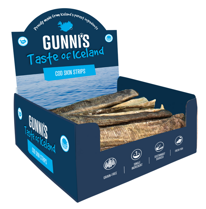 Gunni's Cod Skin Strips 8"