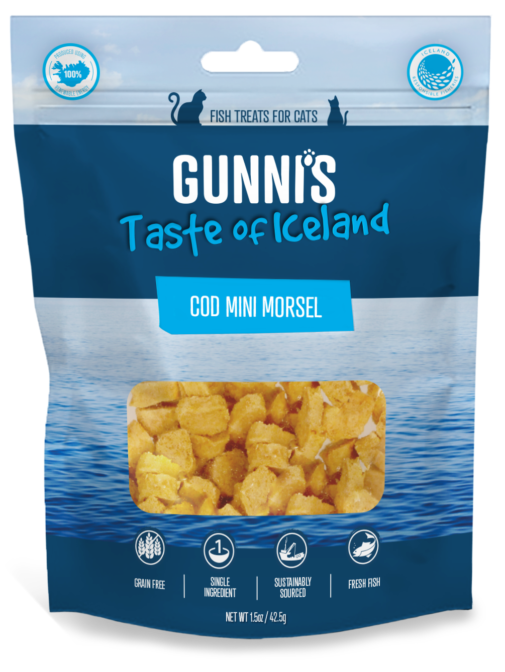 Gunni's Cod Mini Morsels Cat Treats 42.5g
