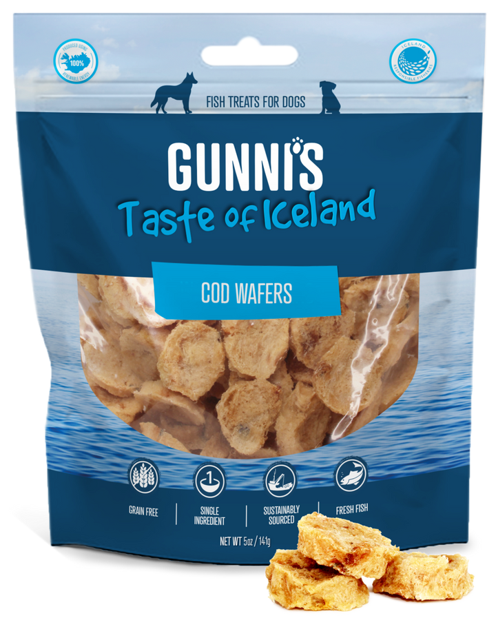 Gunni''s Cod Wafers Dog Treats 85g