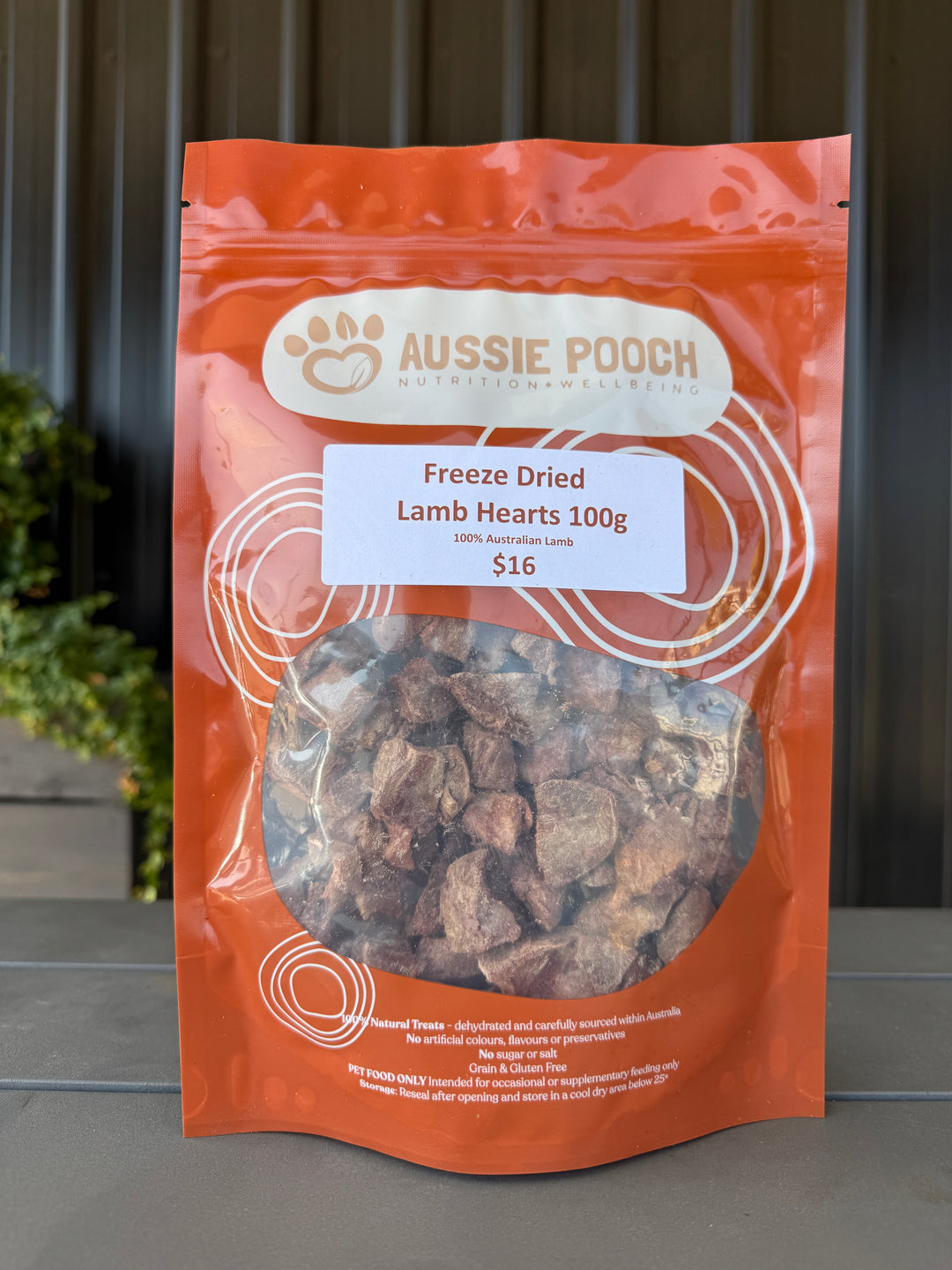 Freeze Dried Diced Lamb Heart Training Treats 100g