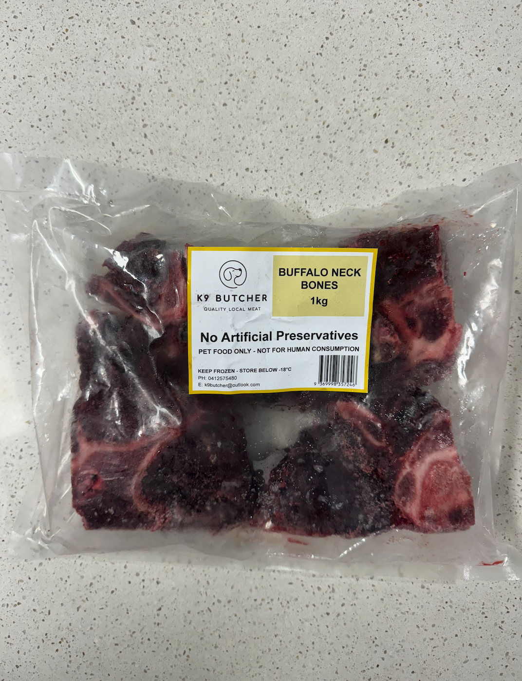 Local NT Buffalo Neck Bones 1kg