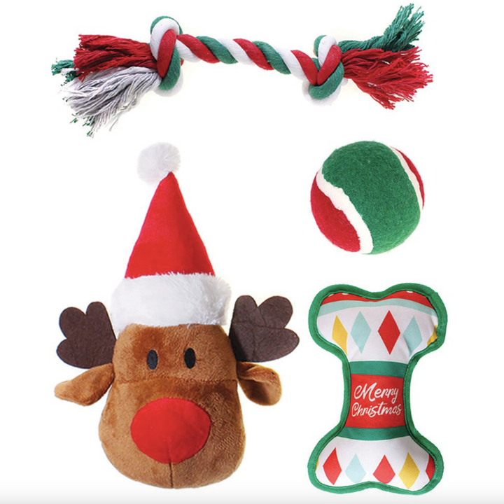 Christmas Dog Toy Gift Pack