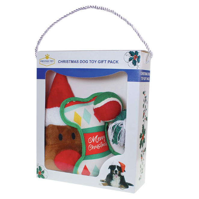 Christmas Dog Toy Gift Pack