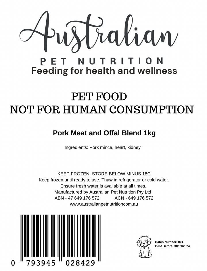 Australian Pet Nutrition Meat & Offal Blend