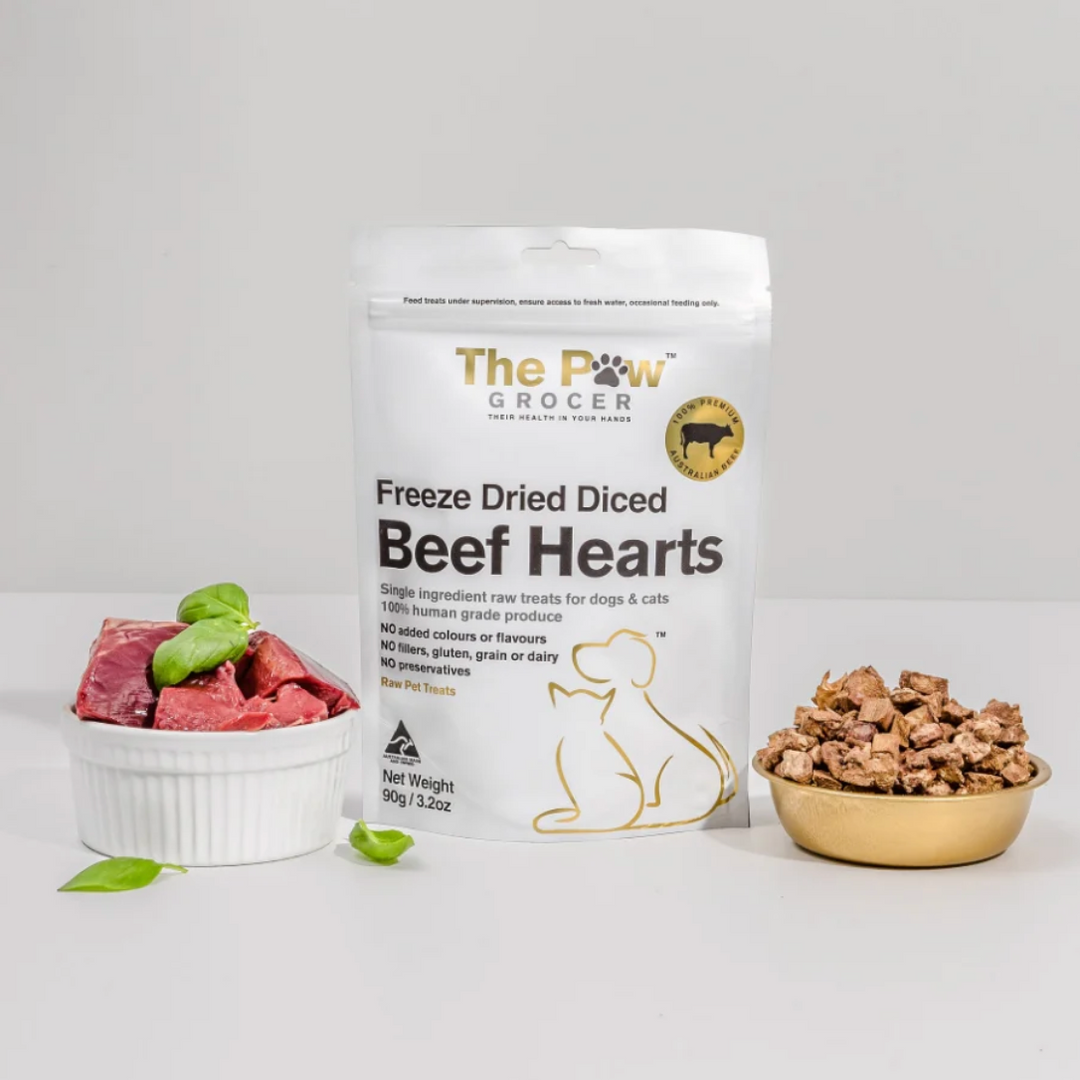 Freeze Dried Beef Hearts 90g