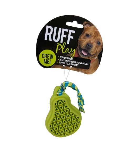 Ruff Play Dog Toy Rubber Dental Pear