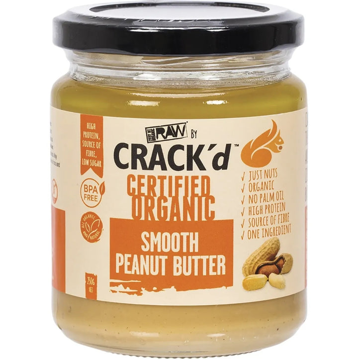 Certified Organic Smooth Peanut Butter 250g