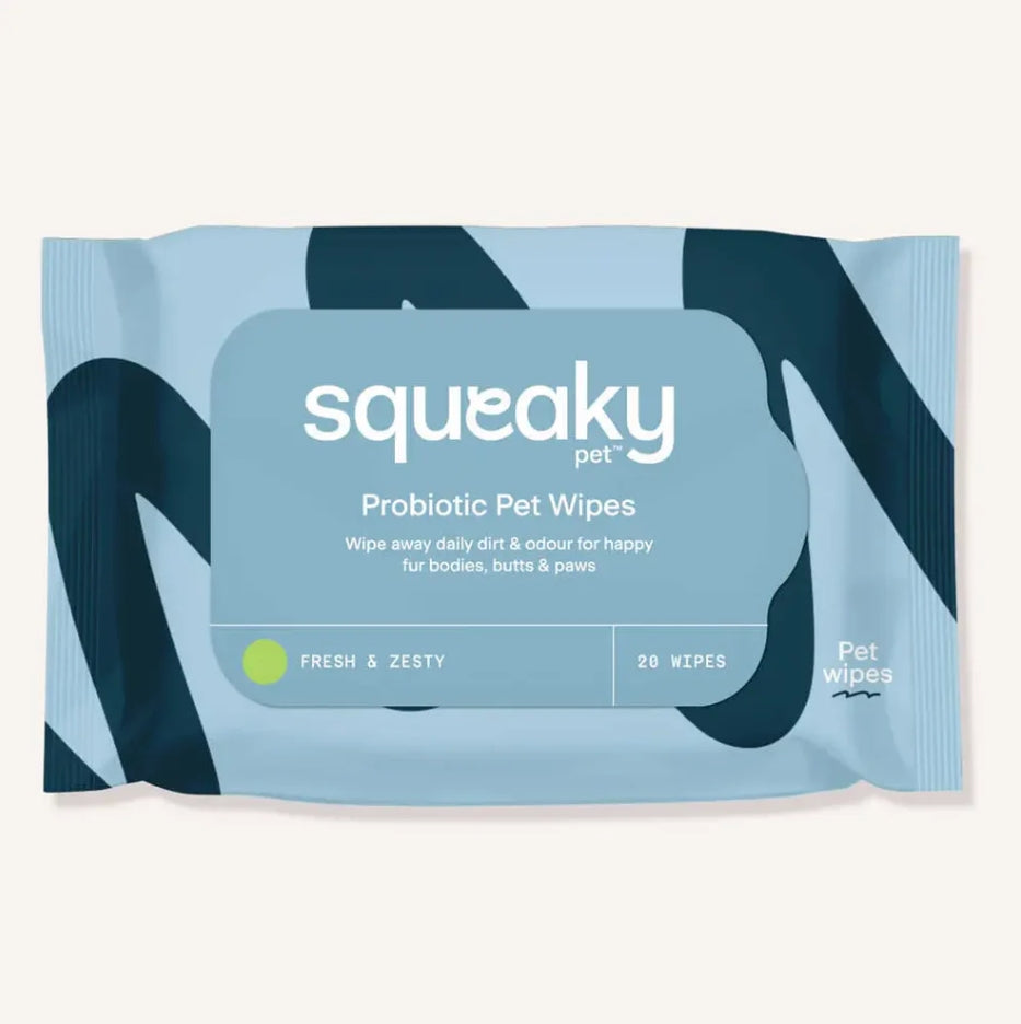 Squeaky Probiotic Pet Wipes Fresh & Zesty