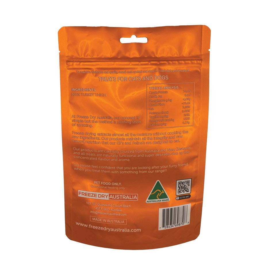 Freeze Dried Turkey Dice 100g
