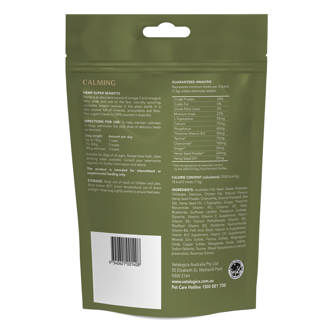 Vetalogica Hemp Clinicals Calming Dog Treats 225g