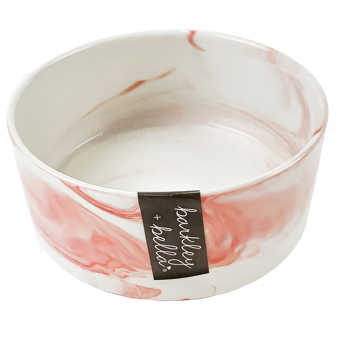 Zen Ceramic Single Stand & Bowl 1.8L Pink Marble