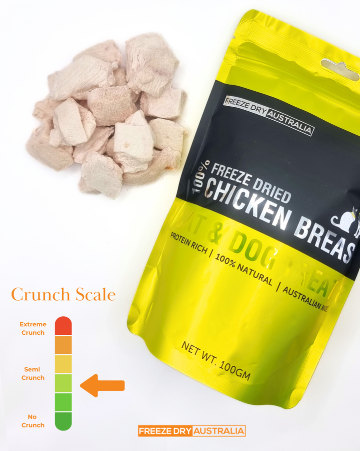 Freeze Dried Chicken Breast Chunks 100g