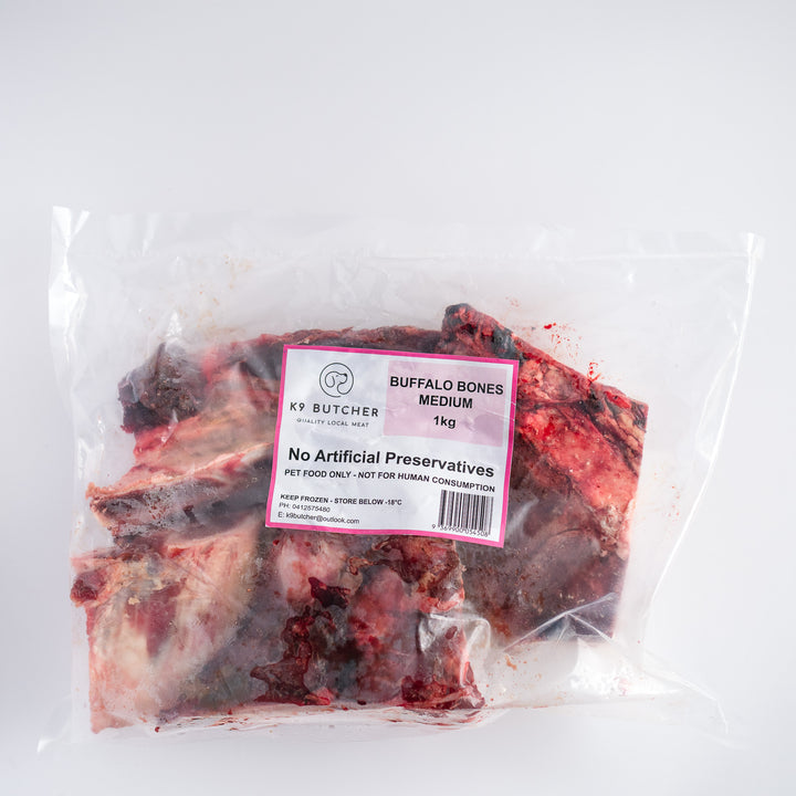 Local NT Medium Buffalo Bones 1kg