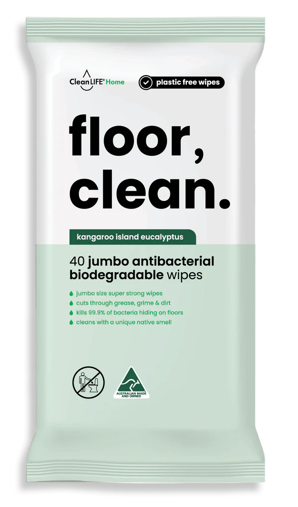 Cleanlife Floor Clean Wipes 40pk