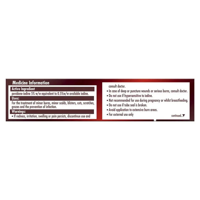 Betadine Antiseptic Cream 20g