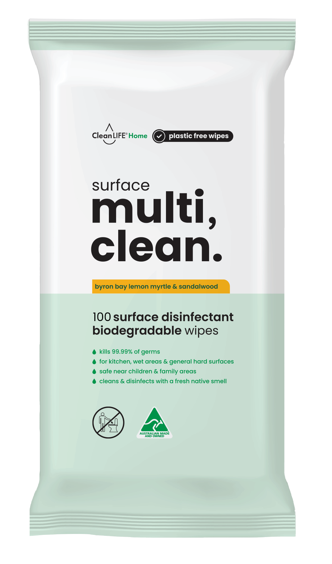 Cleanlife Surface Multi Clean Wipes 100pk