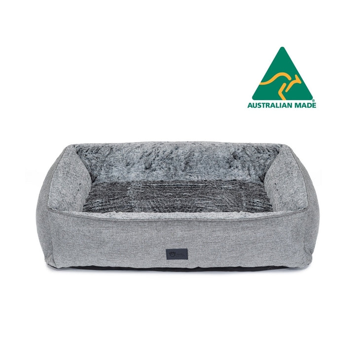 Ortho Dog Lounger Bed Arctic Faux Fur