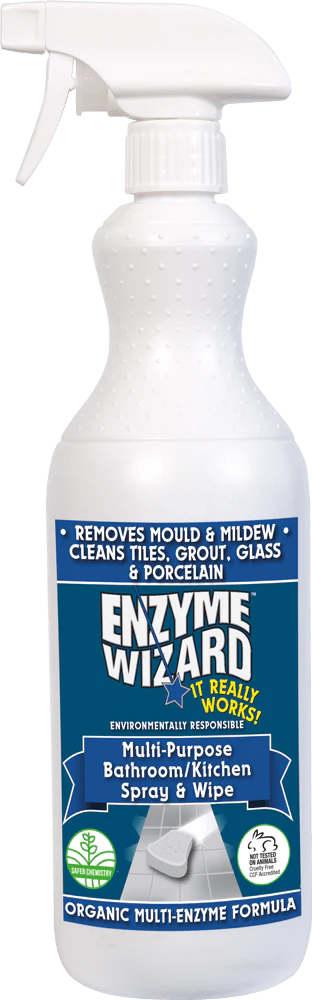 Enzyme Wizard Multi-Purpose Bathroom/Kitchen Spray & Wipe 1L