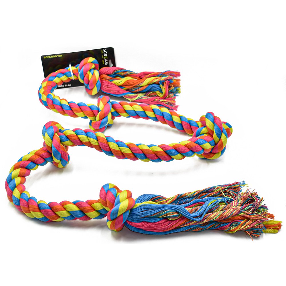 Scream 5-Knot Super Rope Dog Toy 183cm